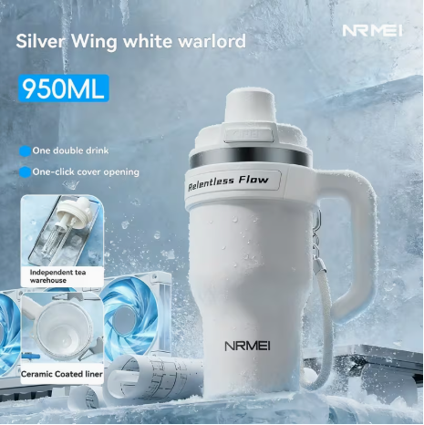 Insulated Water Bottle with Ceramic Liner - 950ML