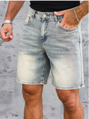 Wash Denim Shorts