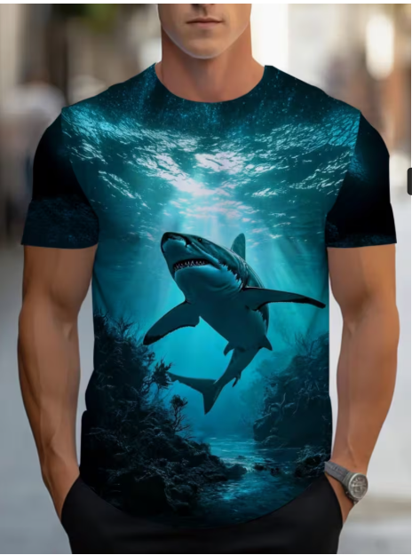 T-Shirt with Print -M